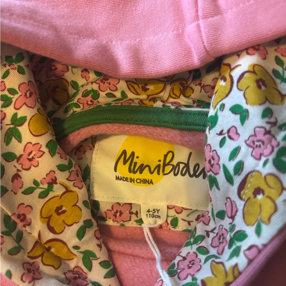 Mini Boden Pink Floral Dog Hoodie - Picture 3 of 4